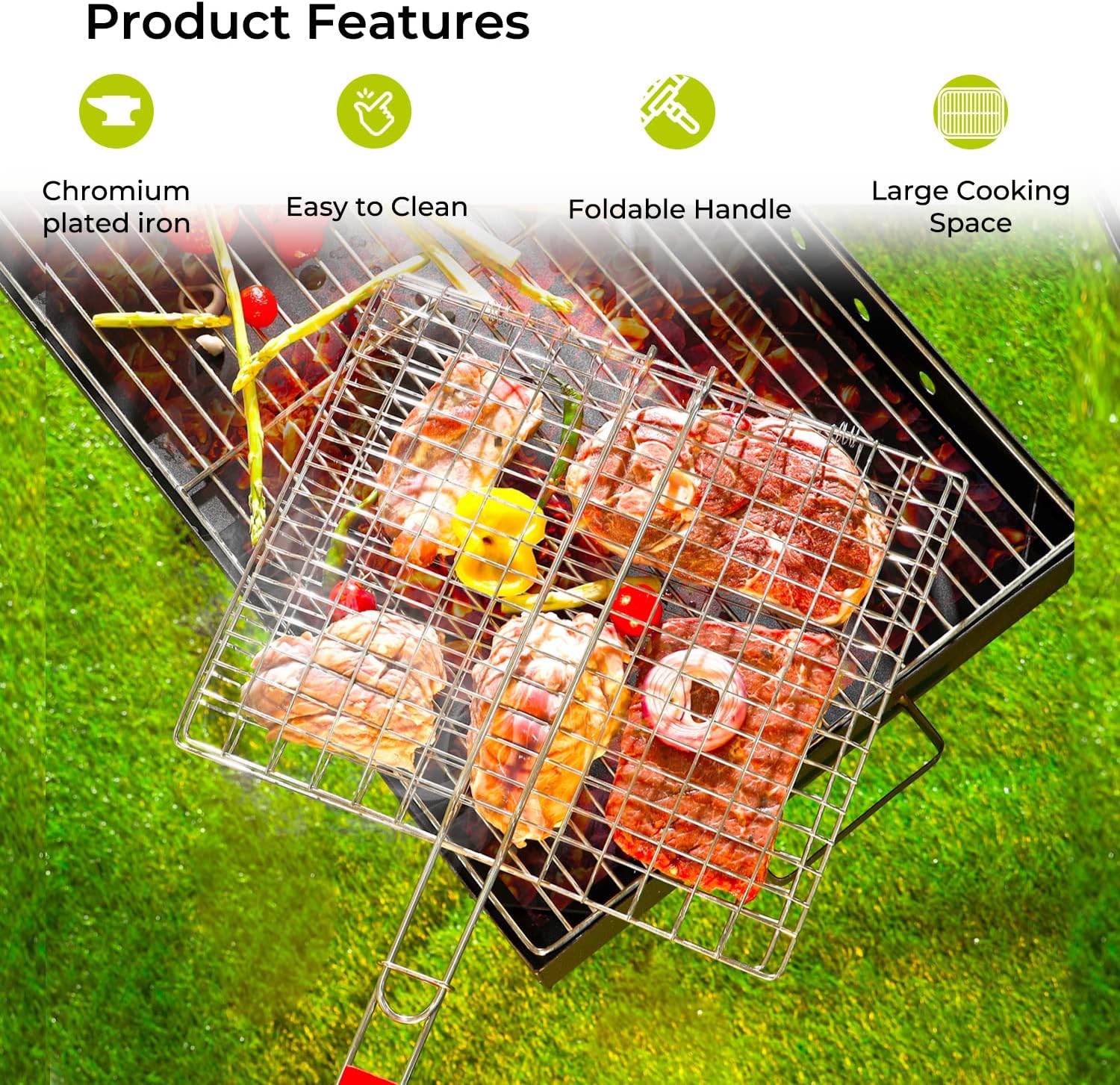 Portable Stainless Steel BBQ Grill