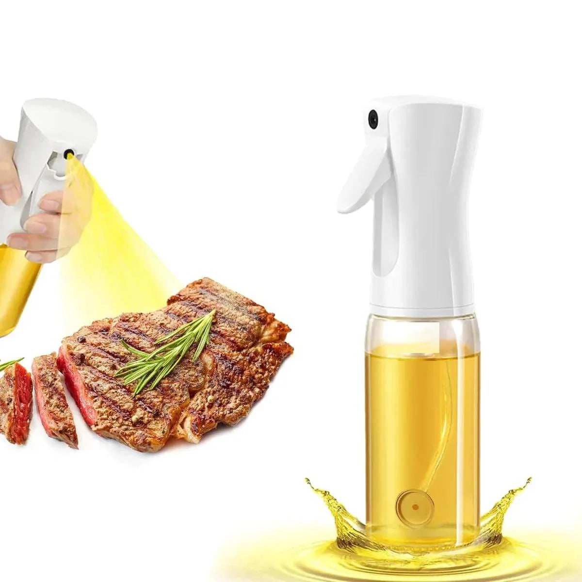4-Piece Glass Oil & Spice Jar Set