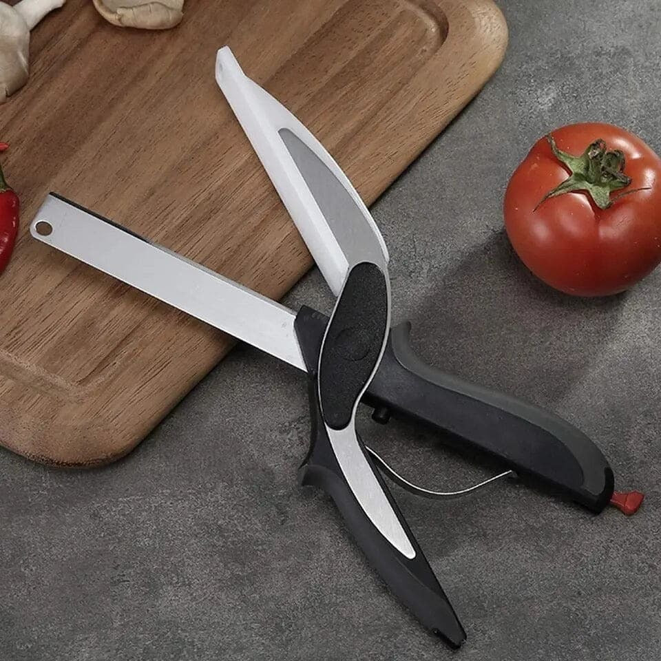 2-in-1 Clever Cutter Kitchen Scissor Knife