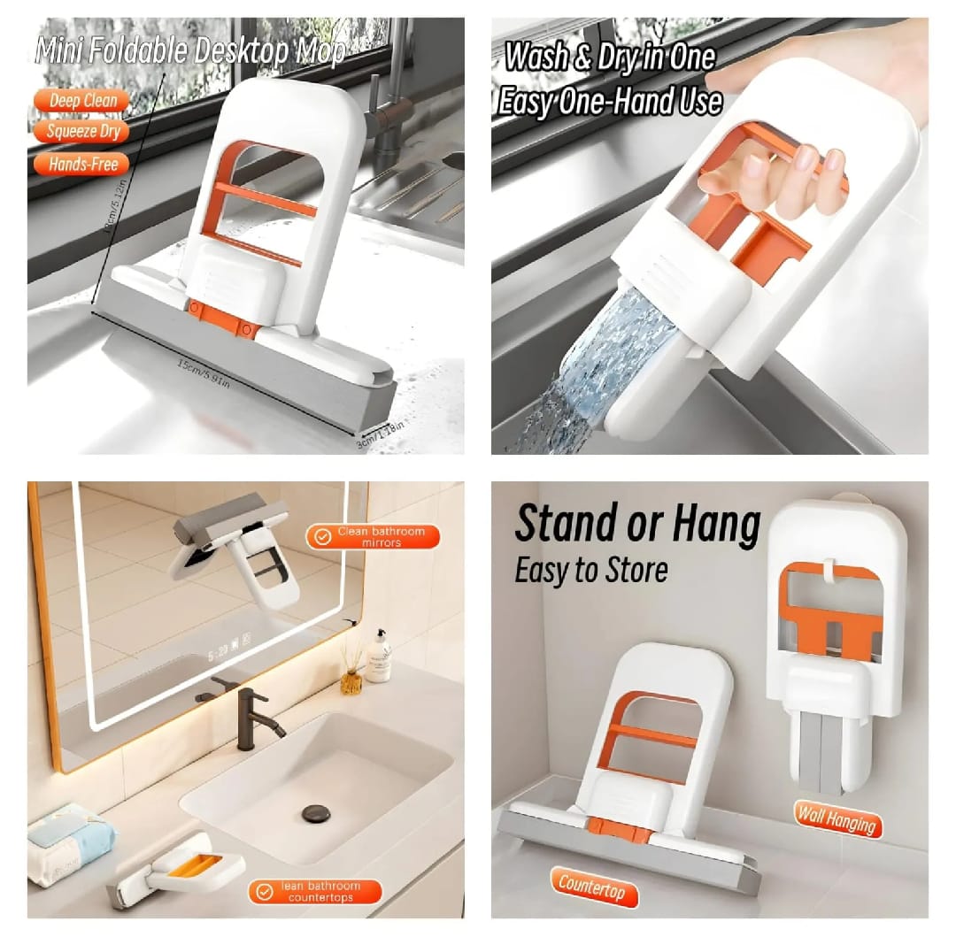 Foldable Self-Squeeze Mini Cleaning Mop