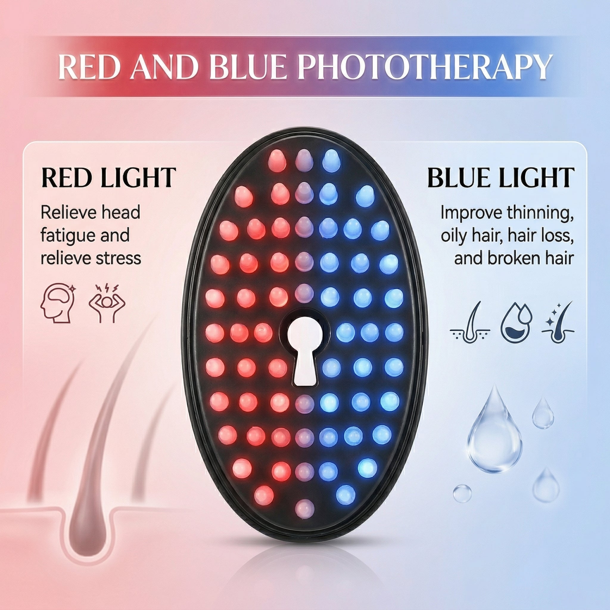 Steam LED Hair Growth Comb