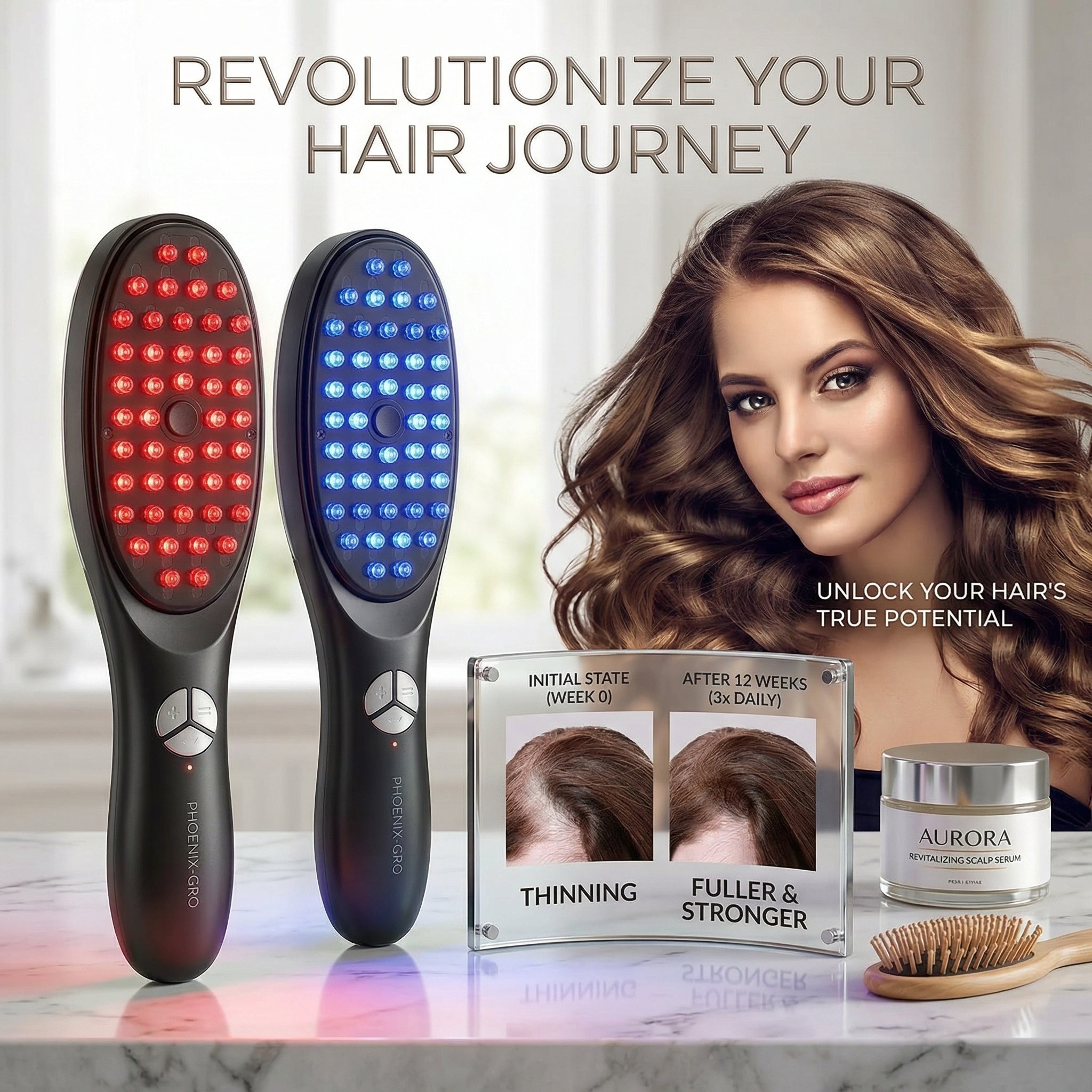 Steam LED Hair Growth Comb